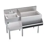 Krowne Metal KR24-W48R-10 Royal Series Underbar Ice Bin/Cocktail Station