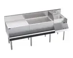 Krowne Metal KR24-W72A-10 Royal Series Underbar Ice Bin/Cocktail Station