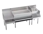 Krowne Metal KR24-W72B-10 Royal Series Underbar Ice Bin/Cocktail Station