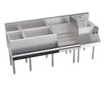 Krowne Metal KR24-W72E-10 Royal Series Underbar Ice Bin/Cocktail Station