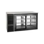 Krowne Metal PTSD60L Sliding Door Pass Thru Refrigerated Back Bar