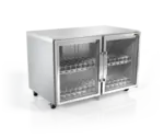 Silver King SKR48A-EGUS1 48.00'' 2 Section Undercounter Refrigerator with 2 Left/Right Hinged Glass Doors and Front Breathing Compressor