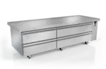 Silver King SKRCB84H-EDUS3 84" Drawer Refrigerated Chef Base with Top -