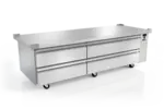 Silver King SKRCB84H-EDUS4 84" Drawer Refrigerated Chef Base with Top -