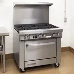 Southbend S36D Restaurant Gas Range, with 6 Burners and Standard Oven - 203,000 BTU