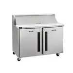 Traulsen CLPT-4812-SD-LL 48.56'' 2 Door Refrigerated Sandwich / Salad Prep Table with