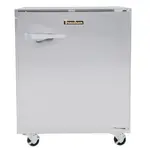 Traulsen UHT27-R 27'' 1 Section Undercounter Refrigerator with 1 Right Hinged Solid Door and Front Breathing Compressor