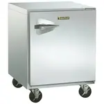 Traulsen UHT32-L-SB 32'' 1 Section Undercounter Refrigerator with 1 Left Hinged Solid Door and Front Breathing Compressor