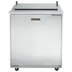 Traulsen UST3212-R-SB 32'' 1 Door Counter Height Refrigerated Sandwich / Salad Prep Table with Mega Top