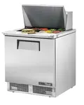 True TFP-32-12M 32.13'' 1 Door Counter Height Mega Top Refrigerated Sandwich / Salad Prep Table