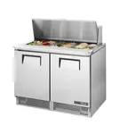 True TFP-48-18M 48.13'' 2 Door Counter Height Mega Top Refrigerated Sandwich / Salad Prep Table