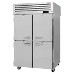 Turbo Air PRO-50-4F-N 51.75'' Top Mounted 2 Section Solid Door Reach-In Freezer