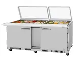 Turbo Air PST-72-30-FB-N-GL 72.62'' Refrigerated Sandwich / Salad Prep Table with