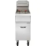 Vulcan 1GR85M-QS-PLATINUM Gas Floor Model Full Pot Fryer with Controls -