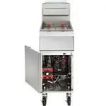 Vulcan 1GR85M-QS-PLATINUM Gas Floor Model Full Pot Fryer with Controls -