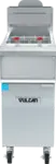 Vulcan 1VHG50A Gas Floor Model Full Pot Fryer with Controls -