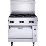 Vulcan 36S-6BN-QS-PLATINUM Restaurant Gas Range, with and -